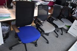 *Four Swivel Office Chairs