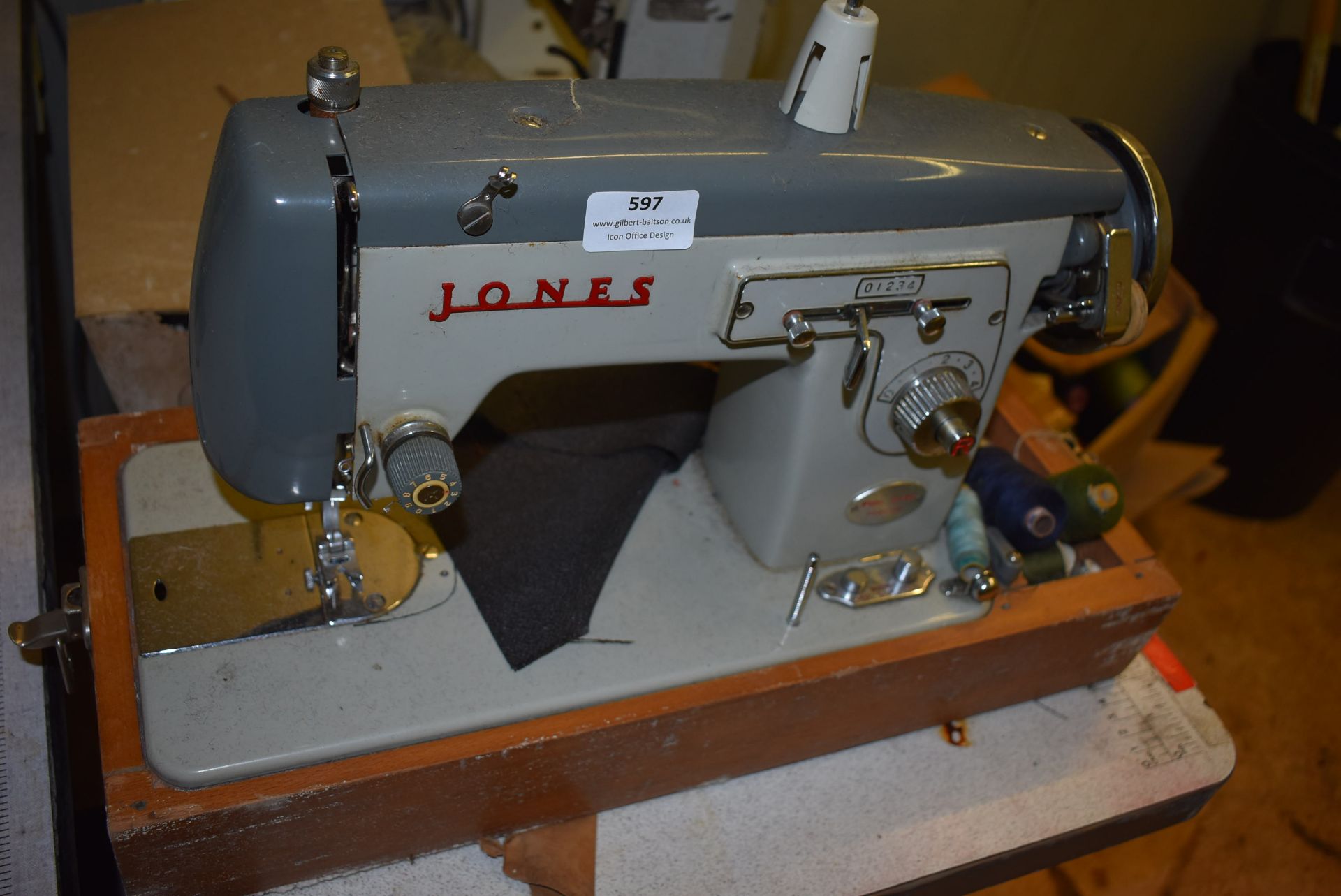 *Jones Sewing Machine with Case