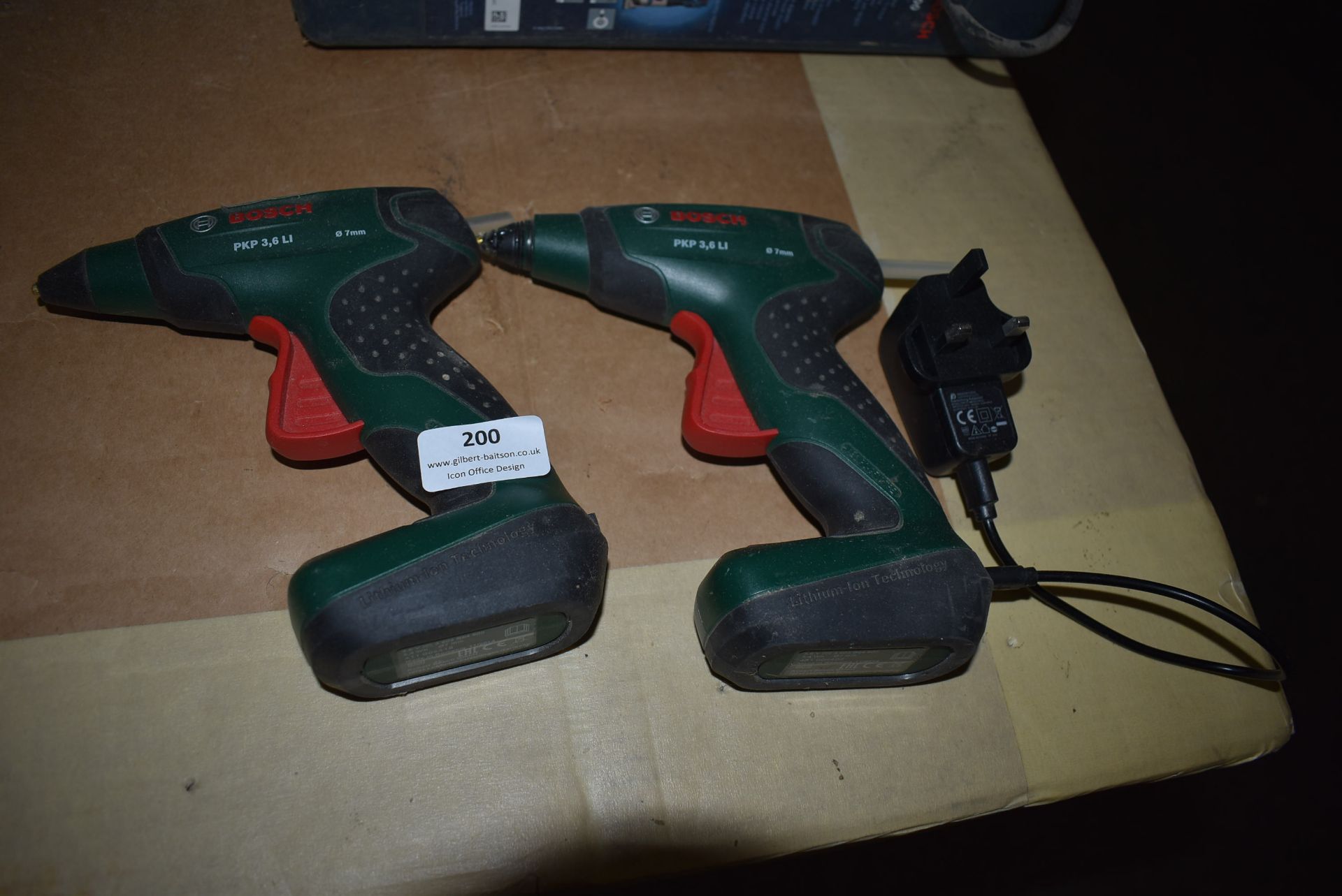 *Two Bosch PKP 3.6Li Glue Guns