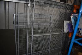 *Four Assorted Machine Guard Fence Panels