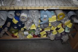 *Large Quantity of Assorted Upholstery Fabrics (various lengths, colours, and styles)