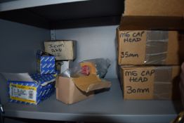 *Contents of Shelf to Include Assorted M6 and Other Cap Heads