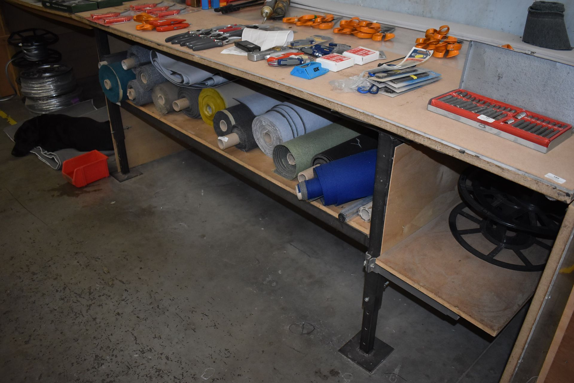 *Steel Framed Workbench with Adjustable Legs (collection by appointment)