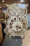 *Wooden Owl Clock