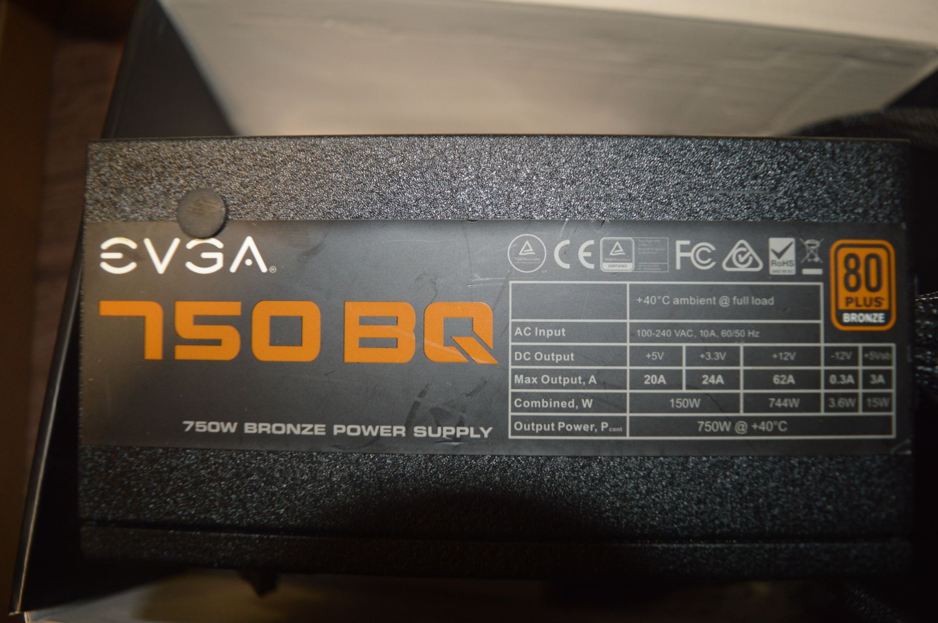 *EVGA 750BQ 80 plus Bronze Power Supply - Image 3 of 3