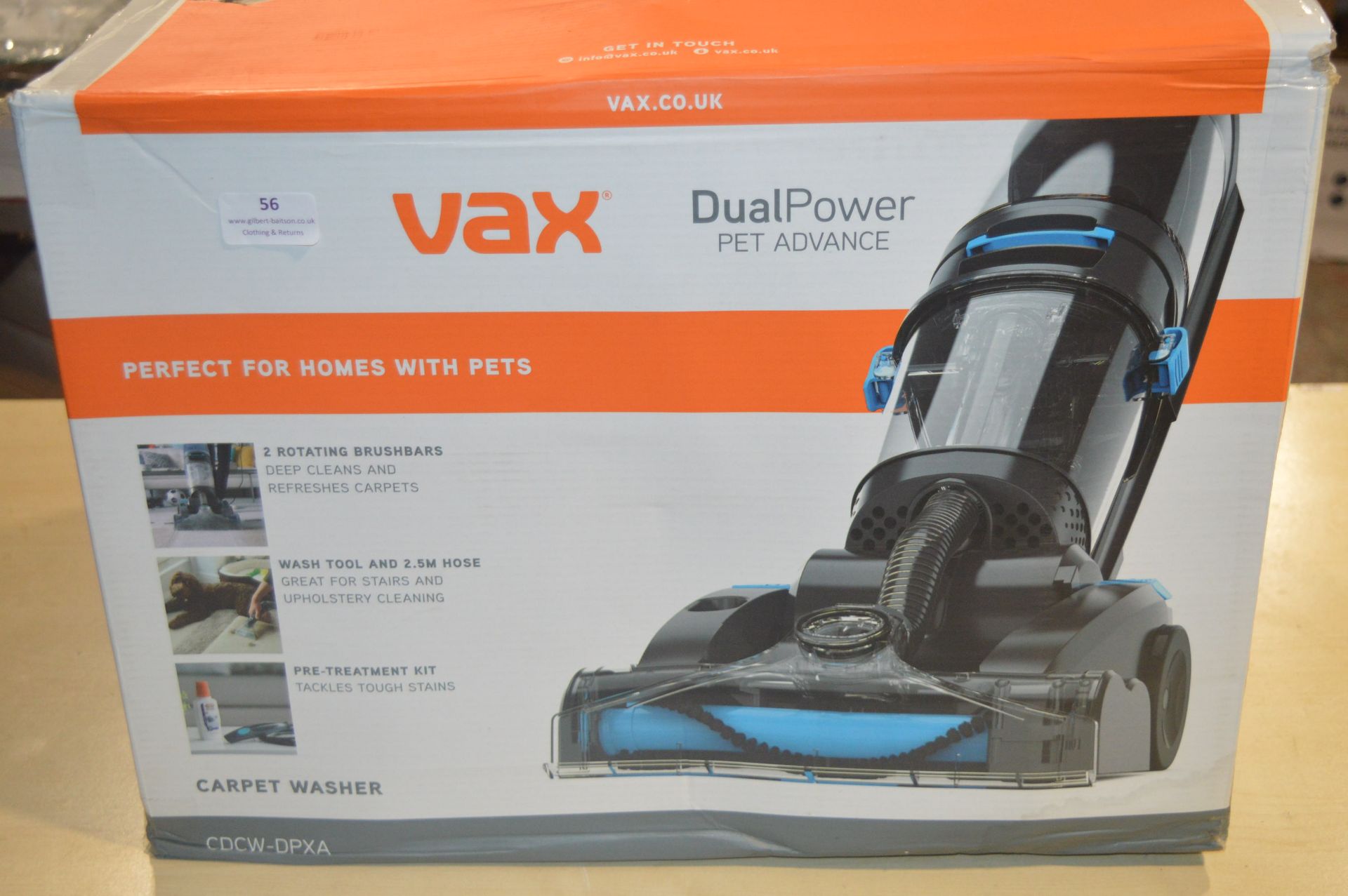 *Vax Dual Power Pet Advance Carpet Washer