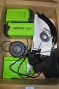 *Two Greenworks 40v Lithium batteries and Charger