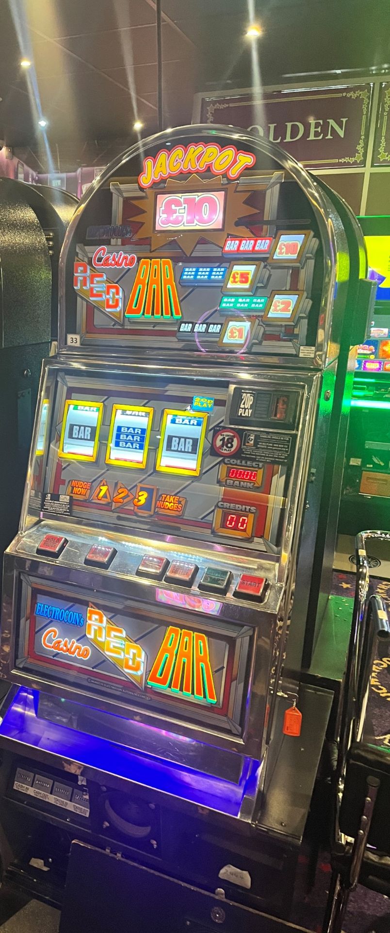 *Casino Red Bar by Electrocoin Category C Gaming Machine (machine no. 33)