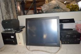 *Security Monitoring System Including Touch Monitor PPD-1700, UPS, and a Label Printer, Cam KWM11