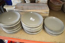 *~26 Genware Grey Porcelain Plates 7.5" diameter