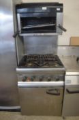 Lincat Four Burner Hob over Oven with Grill Over