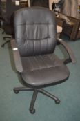 Leather Effect Office Chair