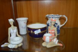 Figurines, Pottery Vases, Jugs, etc.