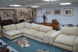 Oversized L-Shape Sofa Unit and Armchair
