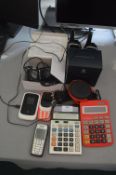 Calculators, Mobile Phones, Dash Cam, etc.