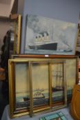 Canvas Titanic Wall Print plus Framed Shipping Pri