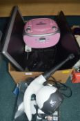 Electrical Items Including Steamer, CD Player, etc