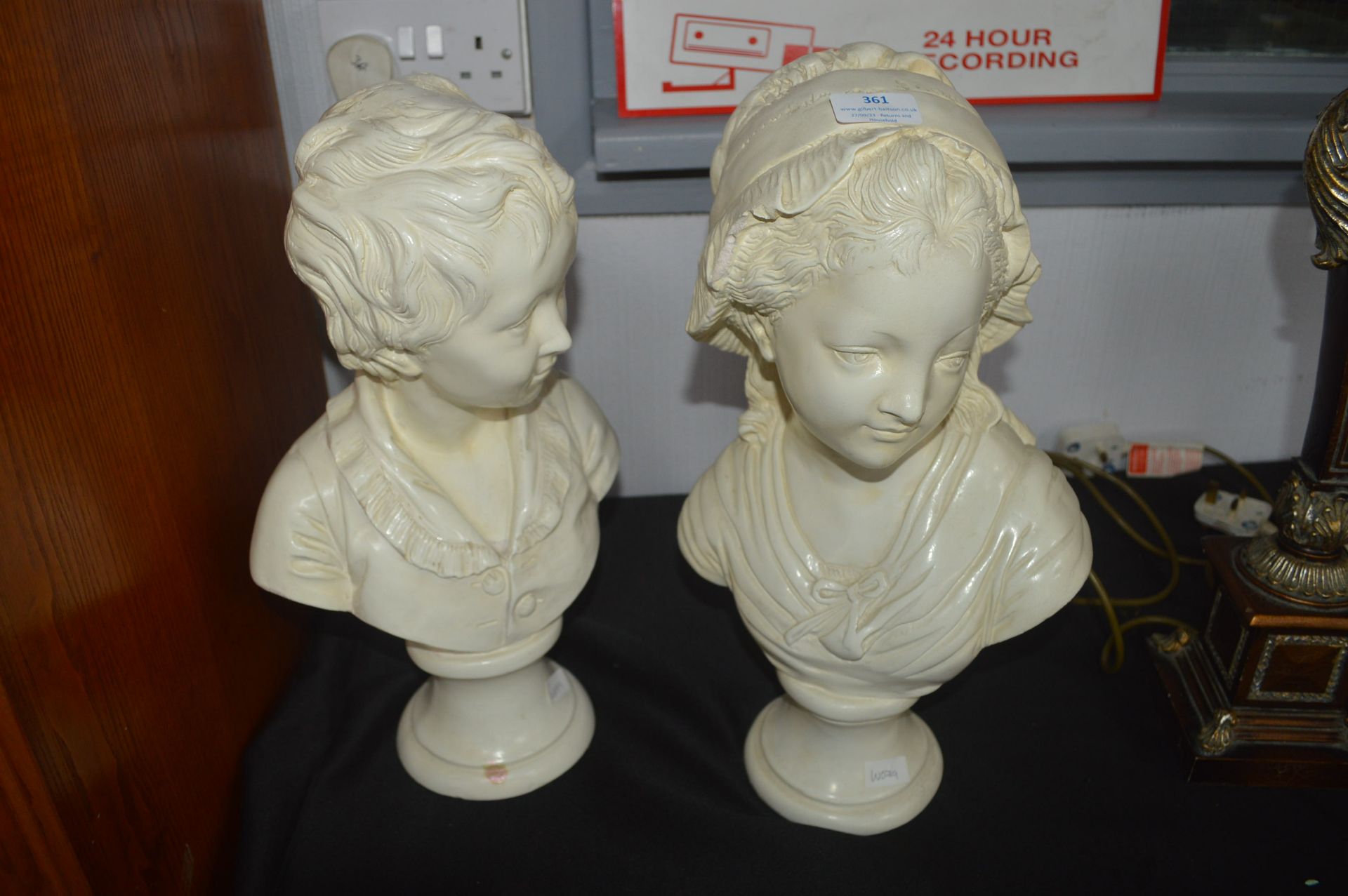 Pair of Plaster Busts