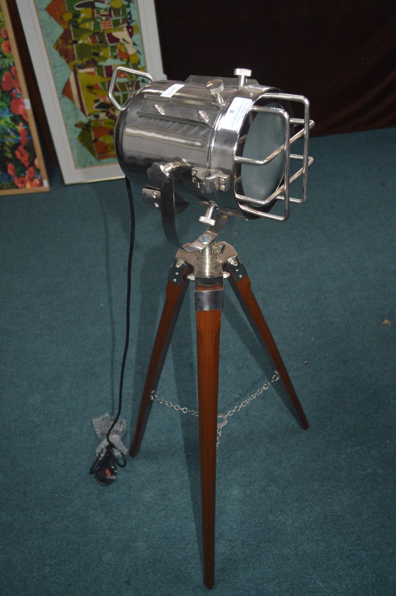 Movie Star Lamp on Tripod Base - Image 2 of 2
