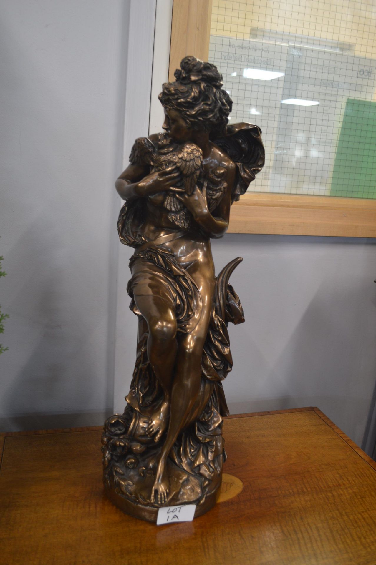 Bronzed Classical Figurine - Image 2 of 10