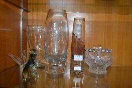 Glass Vases etc.