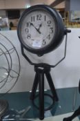 French Style Clock on Tripod Stand