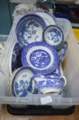 Quantity of Blue & White Old Willow Part Tea Sets