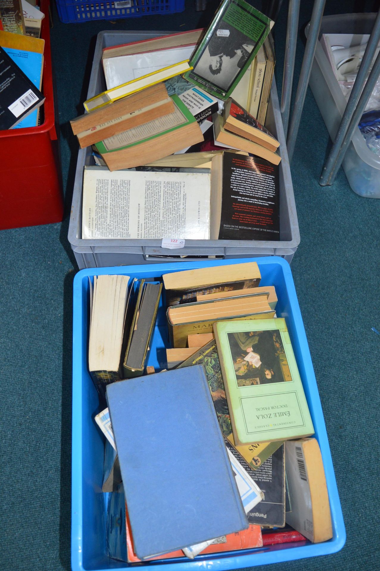 Two Boxes of Assorted Hardback and Paperback Books