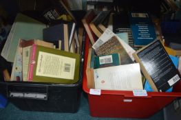 Two Boxes of Assorted Hardback and Paperback Books
