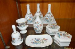 Wedgwood Kutani Crane Pattern Small Vases and Boxe