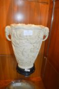 Large Eastern Style Vase with Elephant Handles