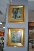 Two Gilt Framed Impressionist Prints