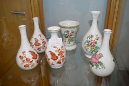 Quantity of Small Wedgwood Vase and Coalport Vases