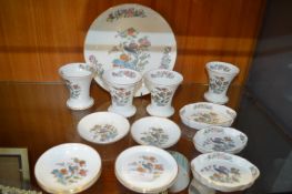 Wedgwood Kutani Crane Pattern Pin Dishes, Vases, a