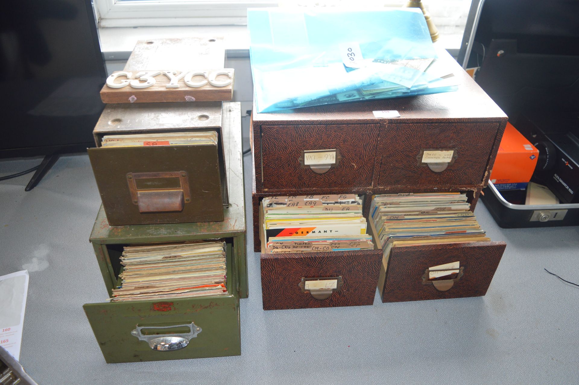 Collection of Vintage Ametuer Radio Cards and Stor
