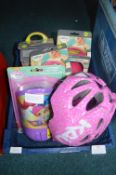 Girls Cycle Helmet, Nightlights, and baby Bowls