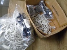 * large quantity of string lights with black connectors