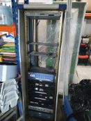 * server cabinet and contents - mixer/tuners/CD changers/amps/etc