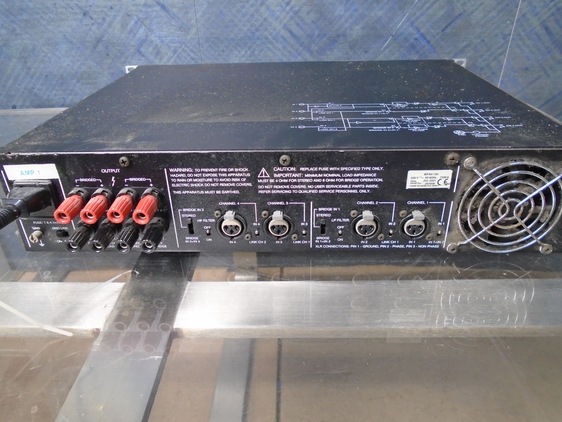 * Ecleree MPA 4-150 multichannel power amplifier - Image 2 of 4