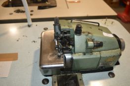 Wilcox Two Thread Overlocker on Table with Electric Motor