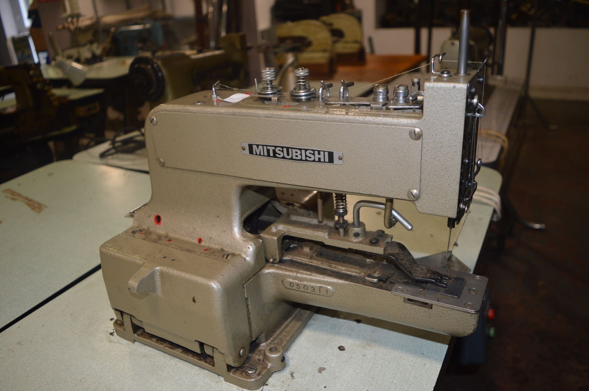 Mitsubishi Button Sewing Machine CB-610 on Table - Image 3 of 4