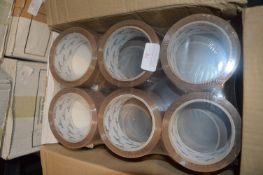 ~24 Rolls of Brown Parcel Tape