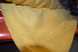 5ft wide Roll of Mustard Yellow Moleskin Fabric