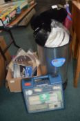 *Pedal Bin and Contents, First Aid Kit, Box of Pai