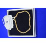 9ct Gold Chain Bracelet 1.4g