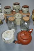 Hornsea Pottery Cornrows Pattern Storage Jars etc.