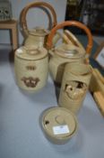 Vintage Studio Pottery Teapots, Storage Jars, etc.