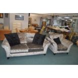 DFS Two Seat Sofa plus Armchair (matching lot 1)