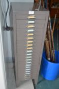 Twenty Drawer Metal Filing Cabinet