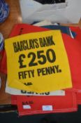 Vintage Barclay Bank Cash Bags